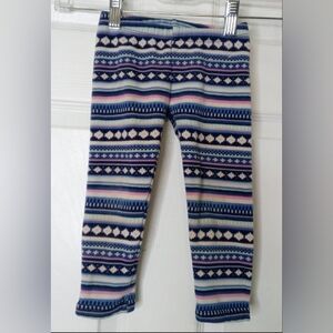 Gymboree Blue and Pink Patterned Leggings